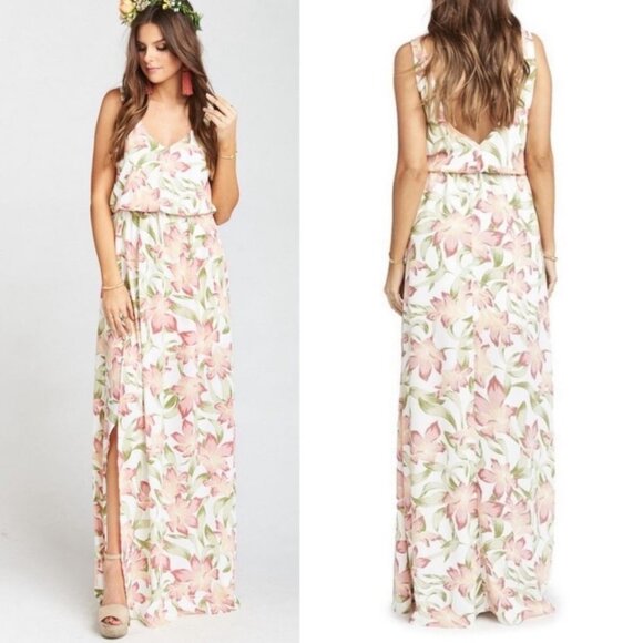 NWT Show Me Your Mumu Kendall Maxi Dress Floral Lily Size Small Bohemian Boho S - Picture 2 of 10